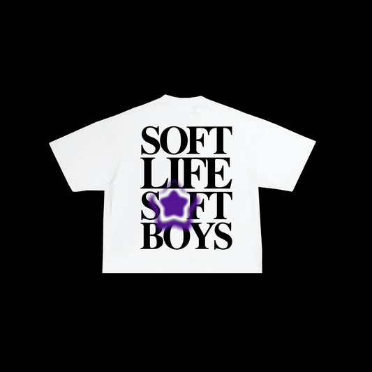 The SoftBoys SoftLife Basic Crop Tee (White)